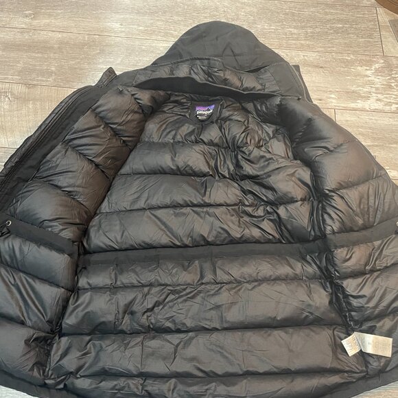 Patagonia Men's Thunder Cloud Down Puffer Parka Black M - Picture 6 of 10